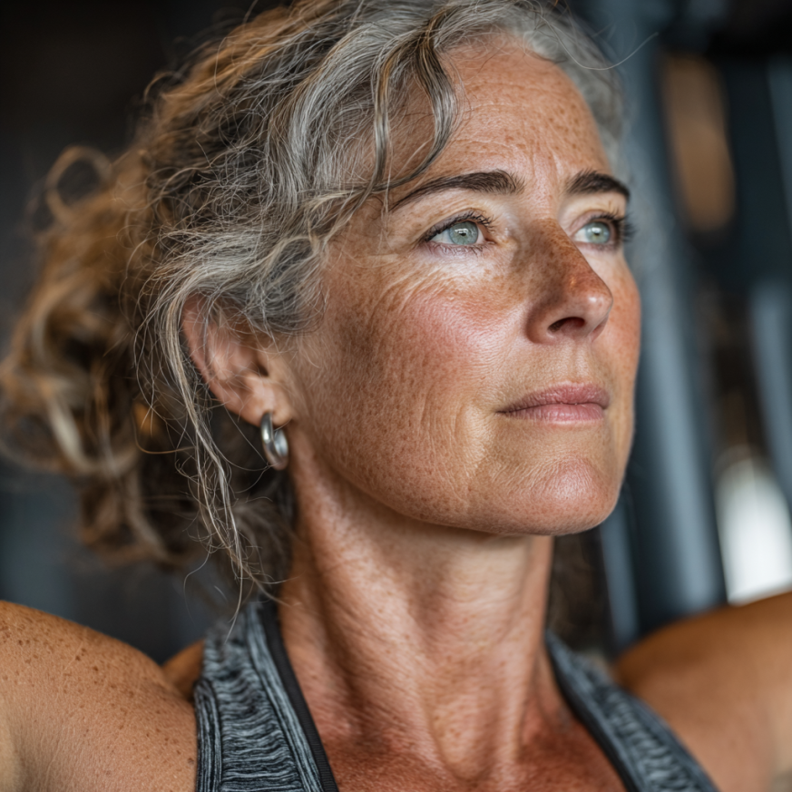 Adultos mayores ejercitándose